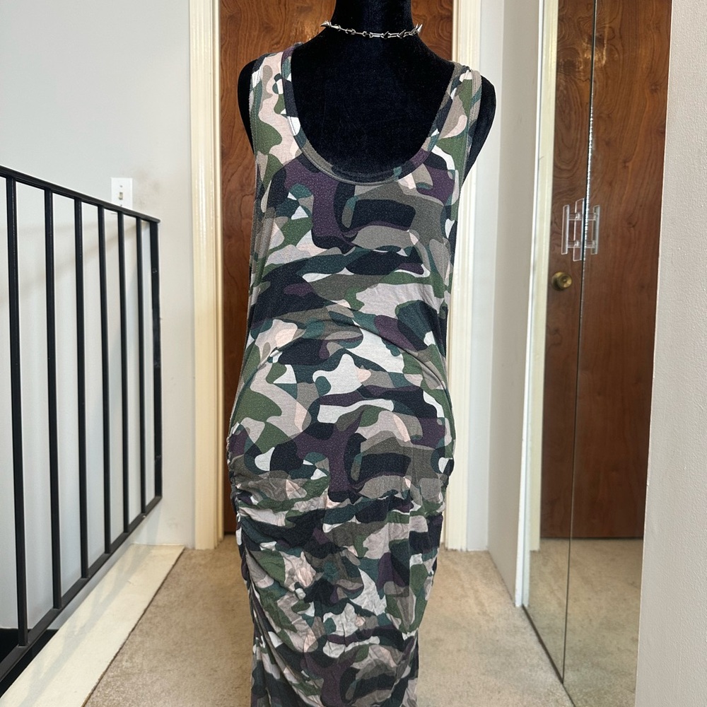 VENUS Camouflage Maxi Dress